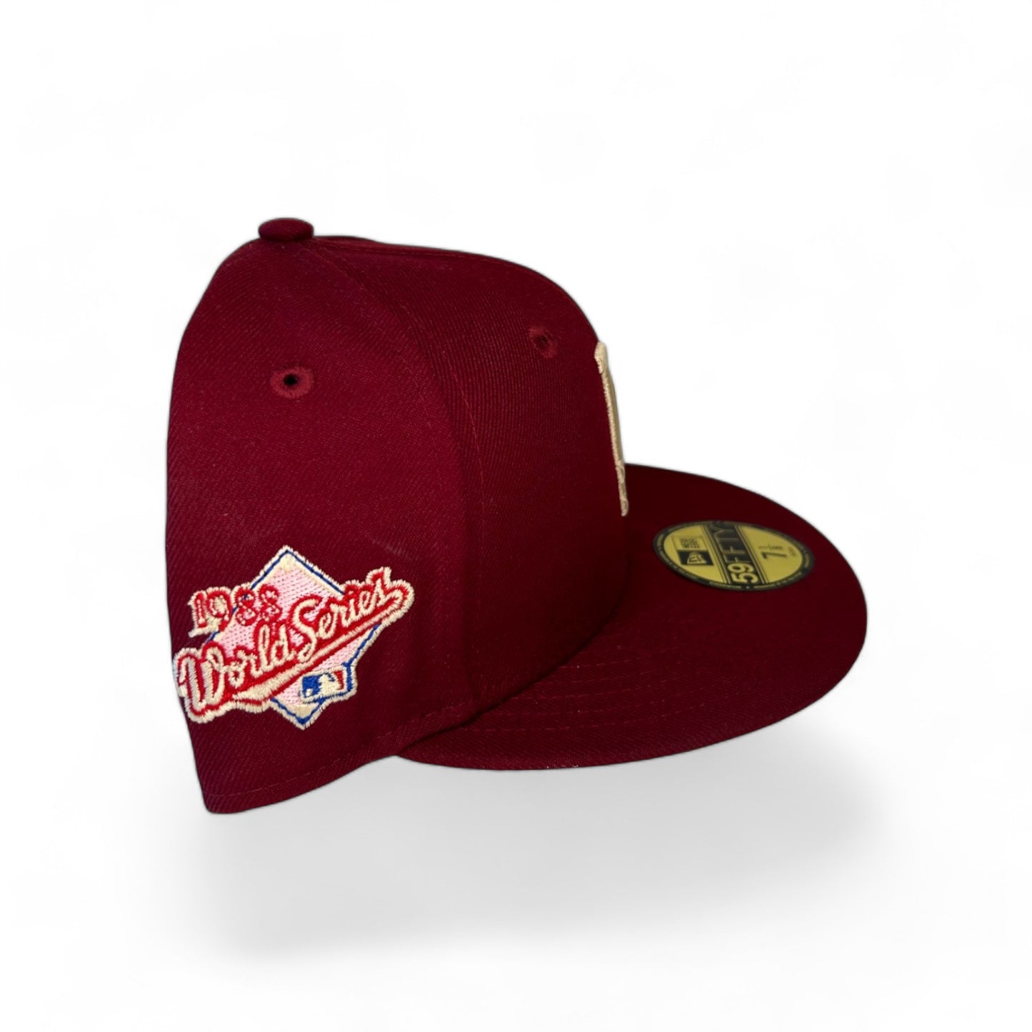 LOS ANGELES DODGERS "1.0 RED VELVET" 1988 WORLD SERIES NEW ERA 59FIFTY HAT