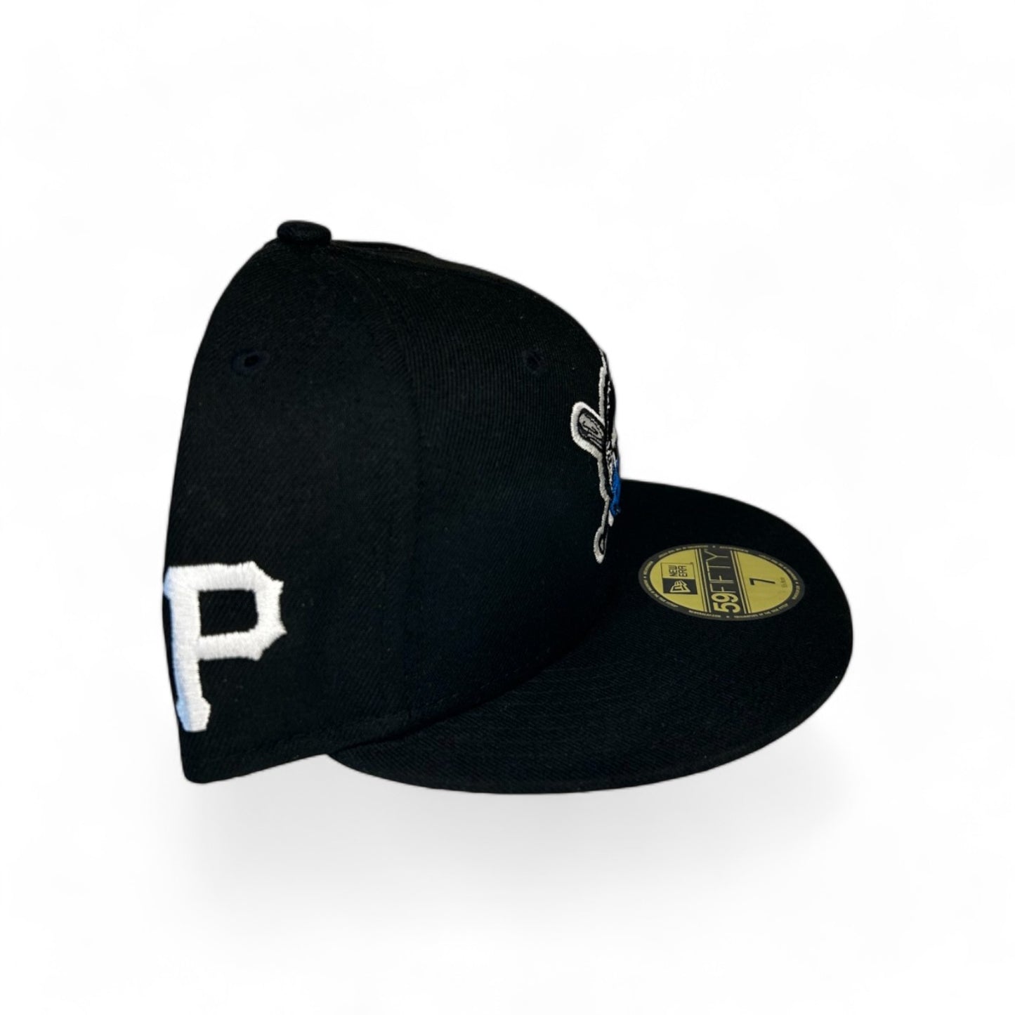 PITTSBURGH PIRATES "BLUE BANNED MASK" LOGO PATCH NEW ERA 59FIFTY HAT