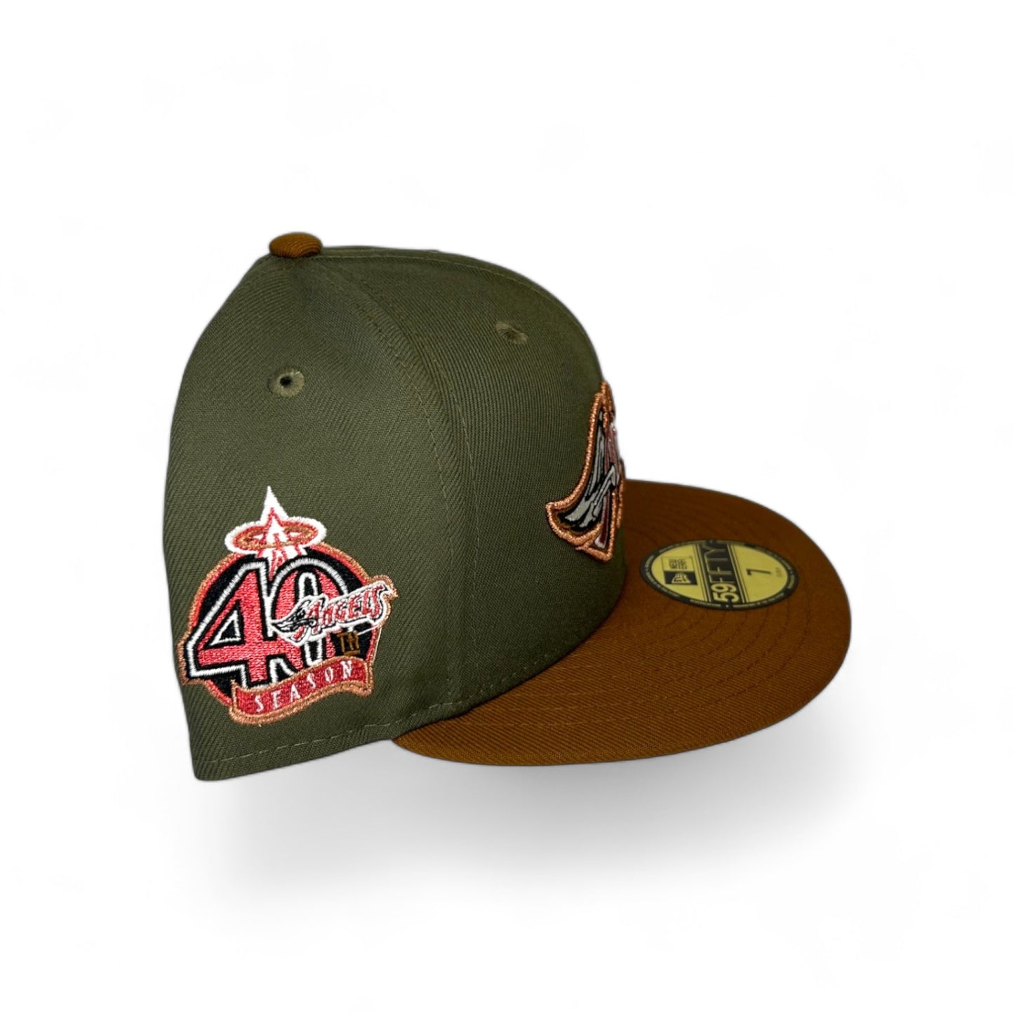 ANAHEIM ANGELS "RETRO SCRIPT" 40TH ANNIVERSARY NEW ERA 59FIFTY HAT