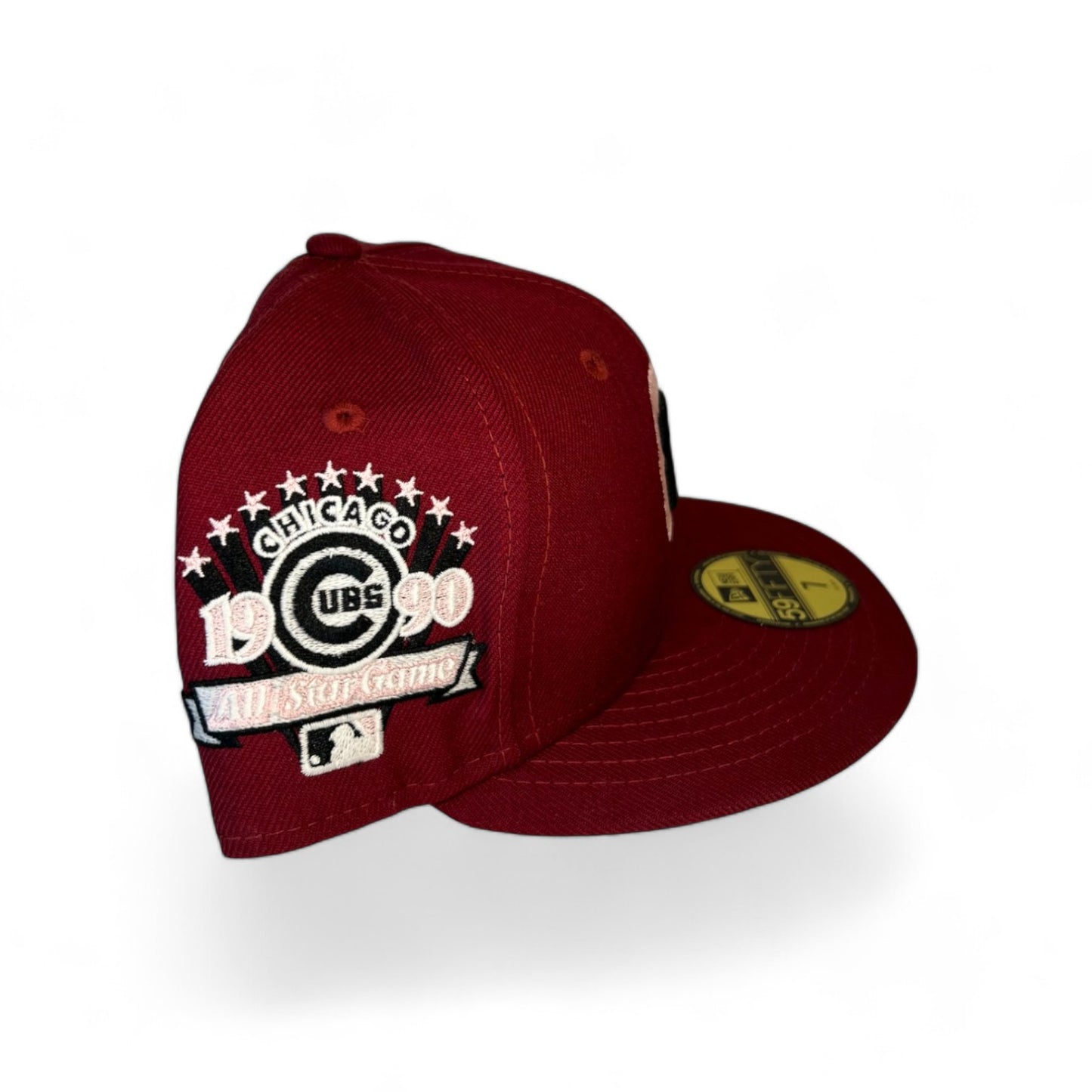 CHICAGO CUBS "LOST RED VELVET" 1990 ALL STAR GAME NEW ERA 59FIFTY HAT
