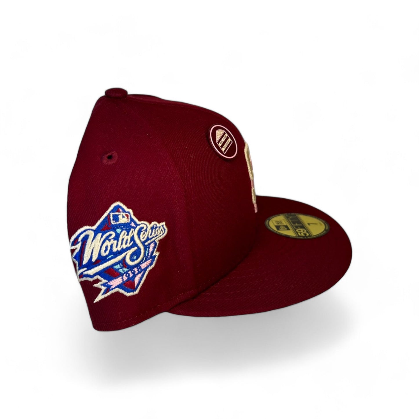 SAN DIEGO PADRES "1.0 RED VELVET" 1998 WORLD SERIES NEW ERA 59FIFTY HAT