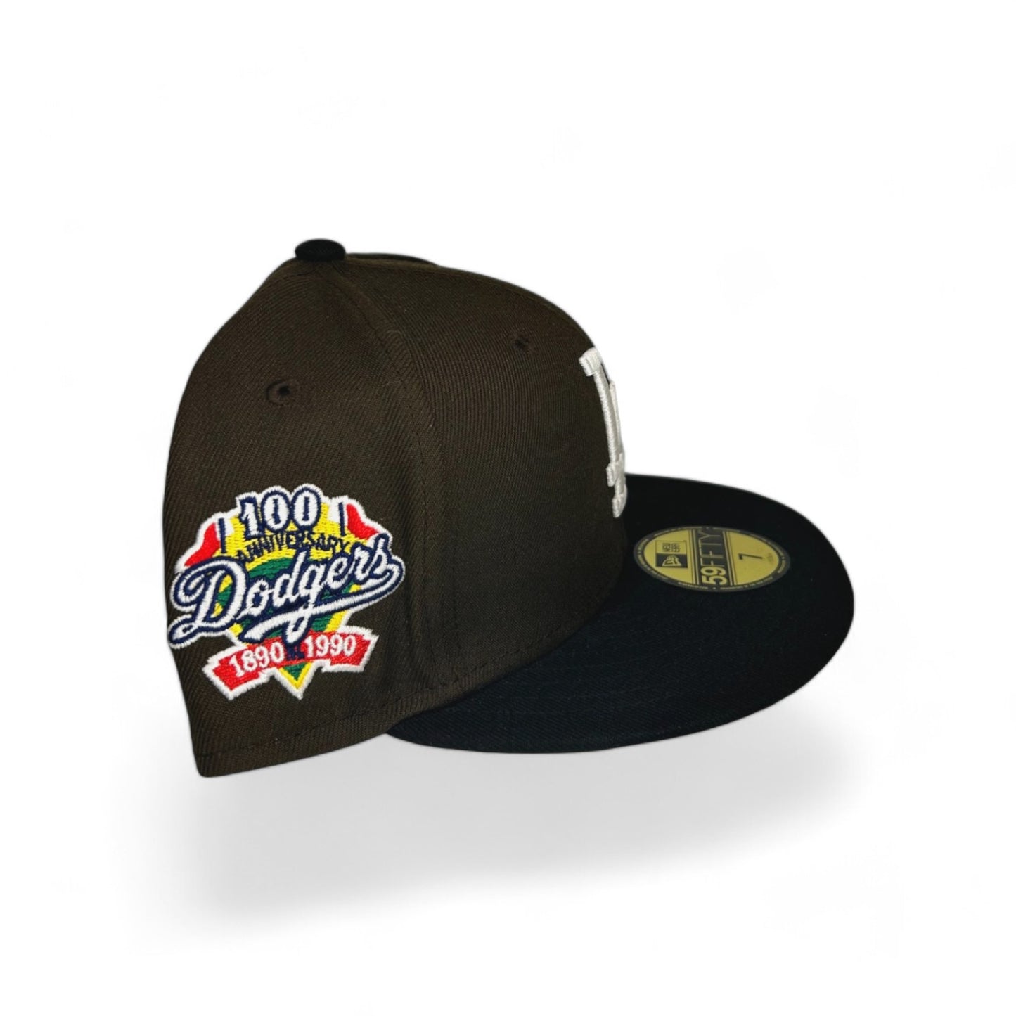 LOS ANGELES DODGERS "GREEN MOCHA" 100TH ANNIVERSARY NEW ERA 59FIFTY HAT