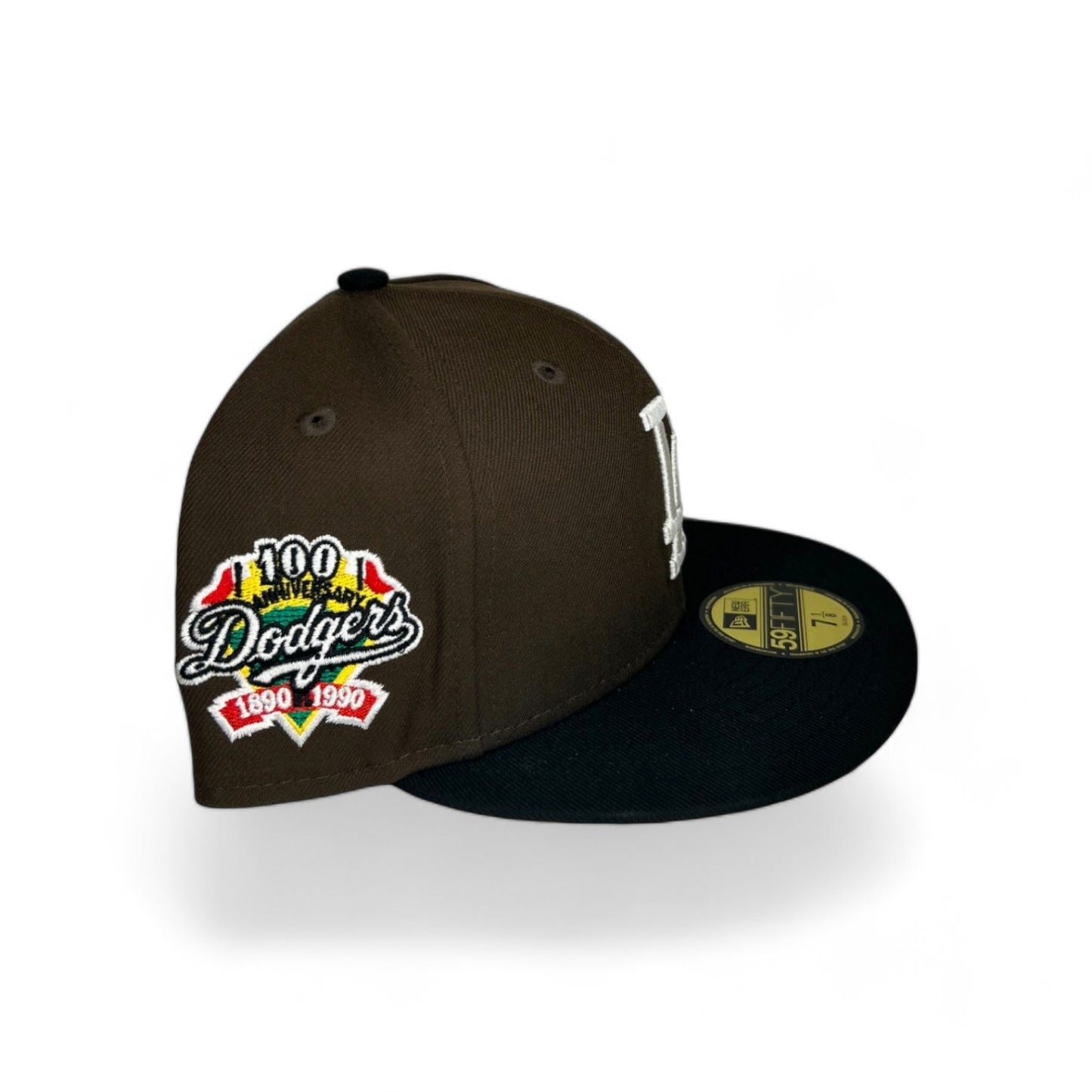 LOS ANGELES DODGERS "RED MOCHA" 100TH ANNIVERSARY NEW ERA 59FIFTY HAT