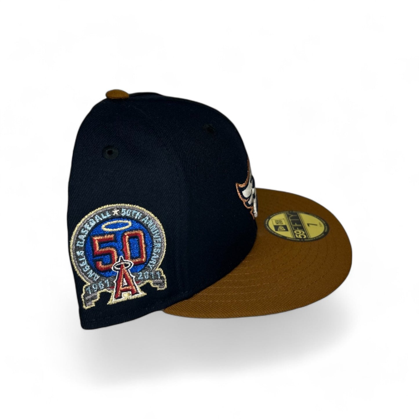 ANAHEIM ANGELS "BLUEBERRY PANCAKE" 50TH ANNIVERSARY NEW ERA 59FIFTY HAT