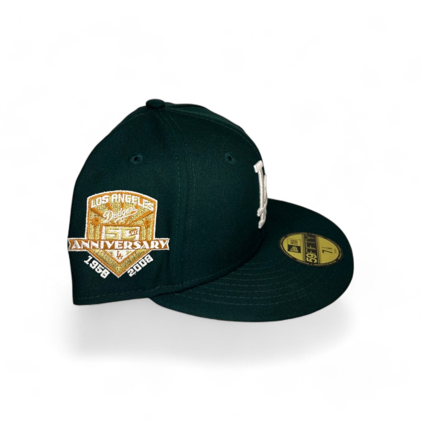 LOS ANGELES DODGERS "1.0 GREEN ICY" 50TH ANNIVERSARY NEW ERA 59FIFTY HAT