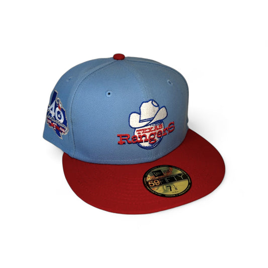 TEXAS RANGERS "COWBOY" 40TH ANNIVERSARY NEW ERA 59FIFTY HAT