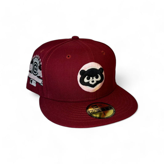 CHICAGO CUBS "LOST RED VELVET" 1990 ALL STAR GAME  NEW ERA 59FIFTY HAT