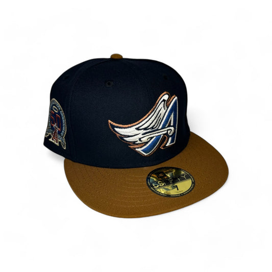 ANAHEIM ANGELS "BLUEBERRY PANCAKE" 50TH ANNIVERSARY NEW ERA 59FIFTY HAT