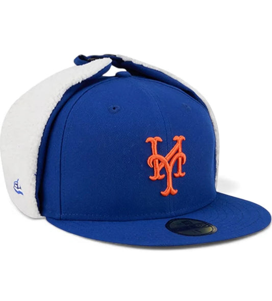 NEW YORK METS NBA CROSSOVER KNICKS FUR TRAPPER 59FIFTY FITTED